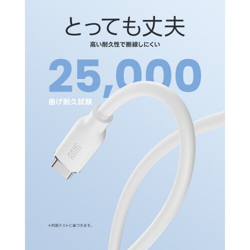 USB Type−C ケーブル 1.0m ホワイト