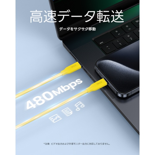 USB Type−CtoLケーブル 1.0mYL