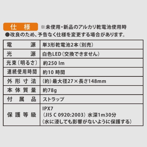 LEDズームライト LHA−Z25D5
