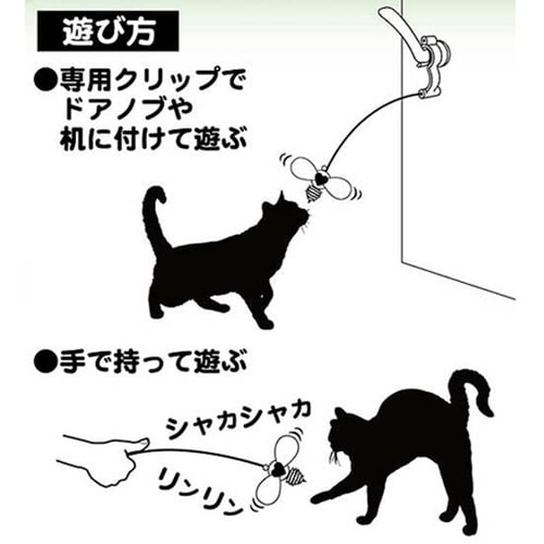 じゃれ猫びょーんミツバチ