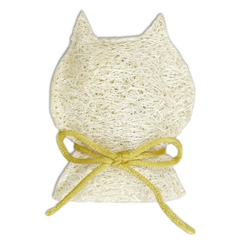 にゃんデントヘチマでハミガキねこ