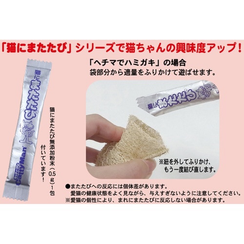 にゃんデントヘチマでハミガキねこ