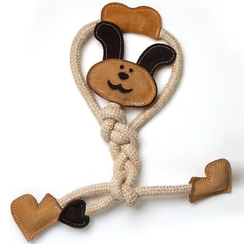 牛革ひっぱりトイ うさぎ