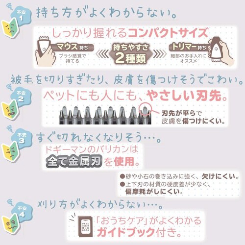 ホームバーバー ペットに使いやすい回転バ