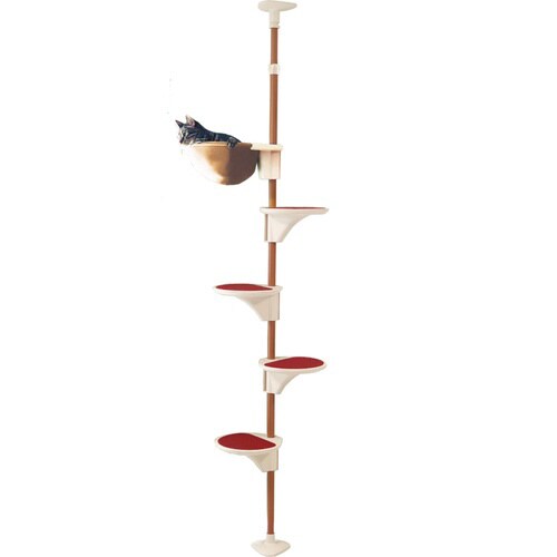 Nekoリビング キャティーポールハンモ