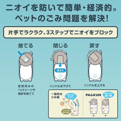 ペットの防臭BOX PACKUN