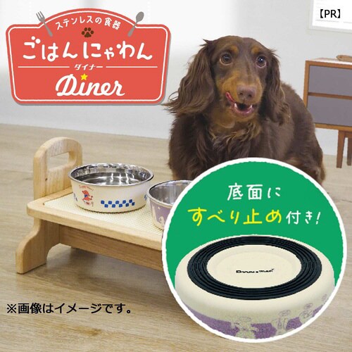 ステンレスの食器 ごはんにゃわん 犬用