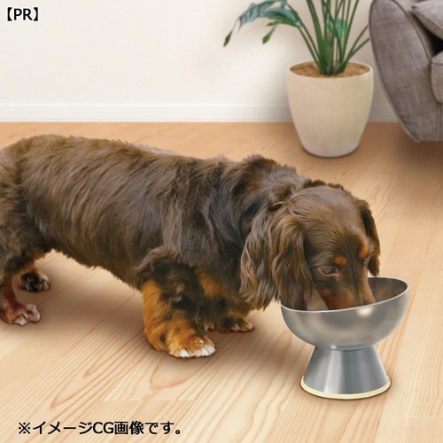ステンレスのテーブル食器 犬用