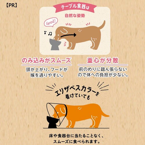 ステンレスのテーブル食器 犬用