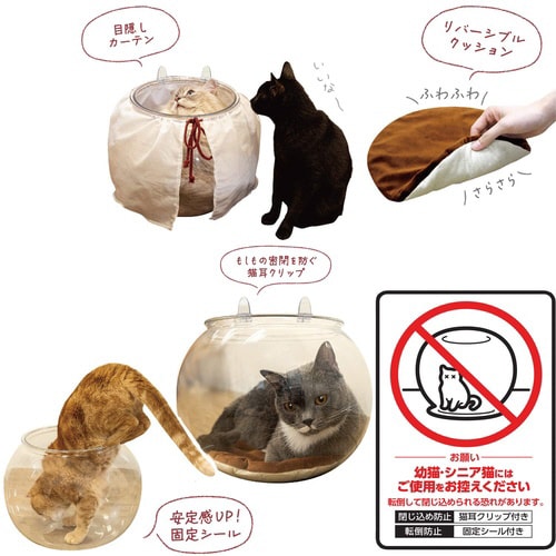 おっきなにゃんこの金魚鉢