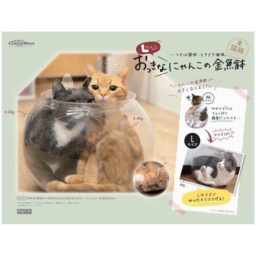 おっきなにゃんこの金魚鉢