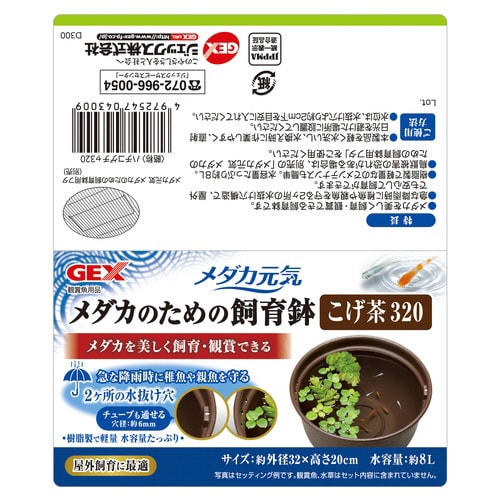 メダカ元気メダカのための飼育鉢こげ茶32