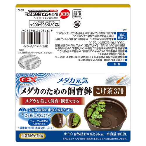 メダカ元気メダカのための飼育鉢こげ茶37