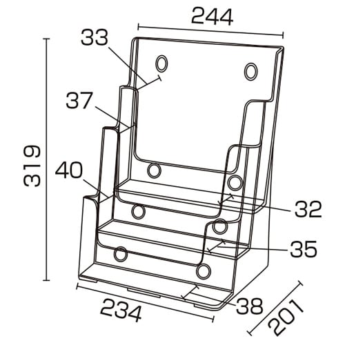 カタログケース A4 3段 T773