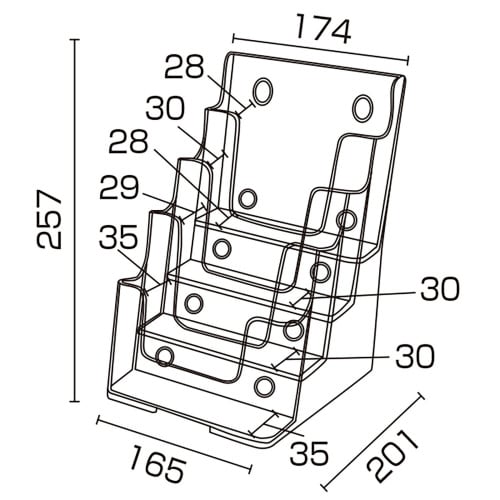 カタログケース A5 4段 T779