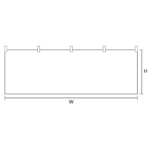 白無地横断幕