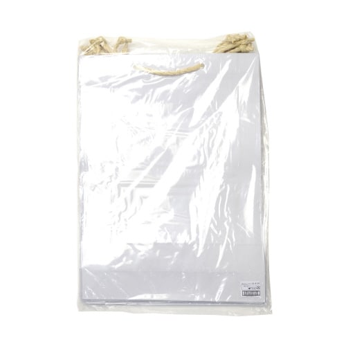 ビニールカバー紙手提げ袋 L 5枚入