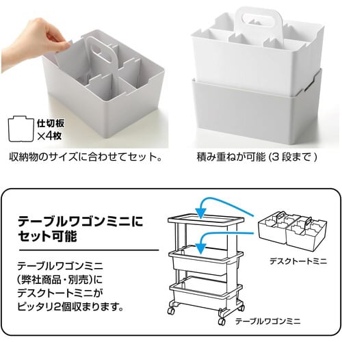 デスクトートミニホワイトX4