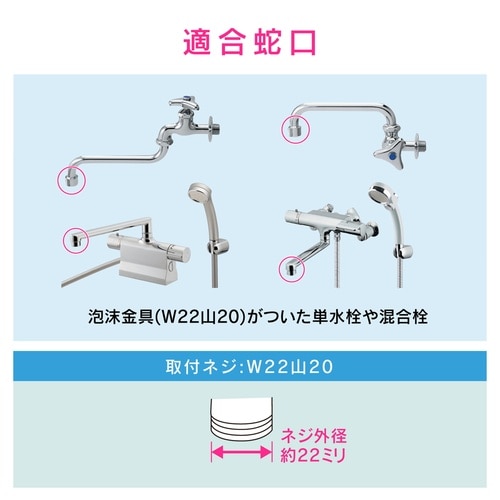 泡沫金具用ネジ口金