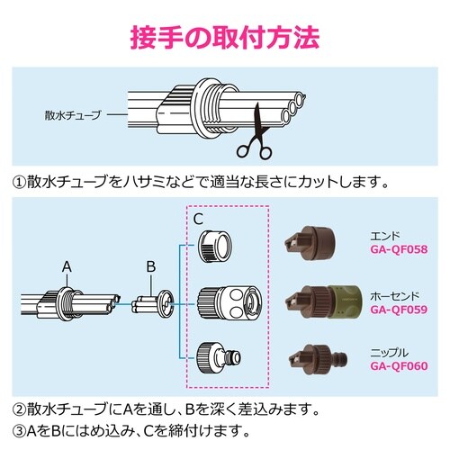散水チューブ用プラグ