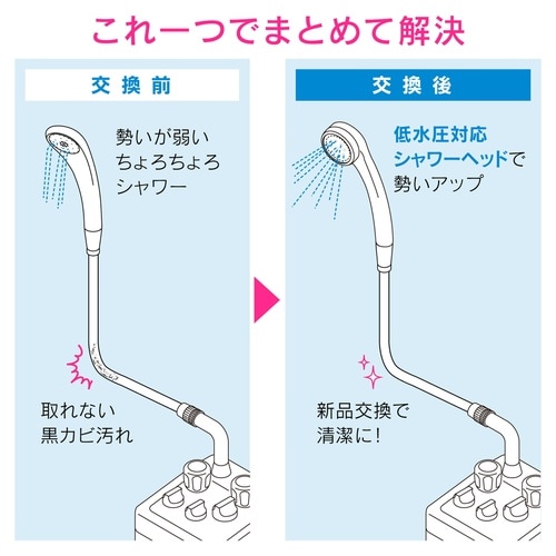 シャワーホースセット