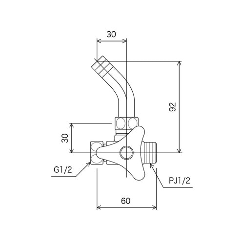 K109J−JAN アングルホーム水栓