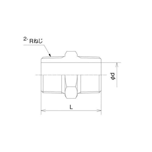 砲金ニップル 両テーパ