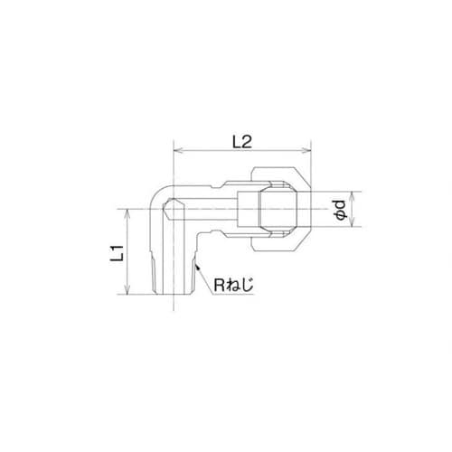 銅管用継手(Φ8用エルボ)