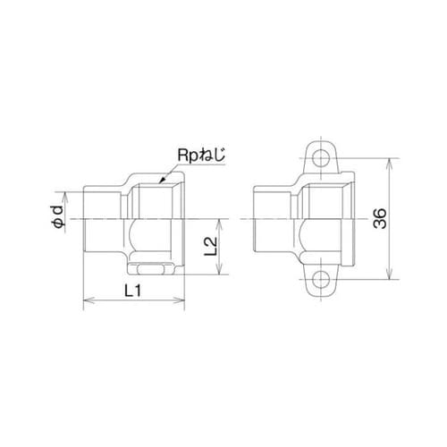 座付水栓ソケット