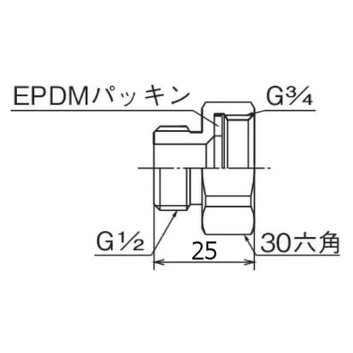 給湯器用平行ニップル
