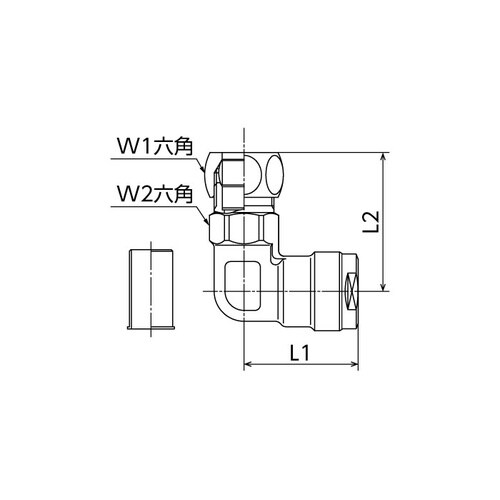 WL42型 銅管変換エルボ