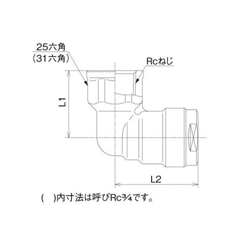 WL2型 エルボテーパめねじ