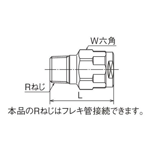 WJ1型 テーパおねじ 青銅
