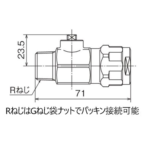 テーパおねじ
