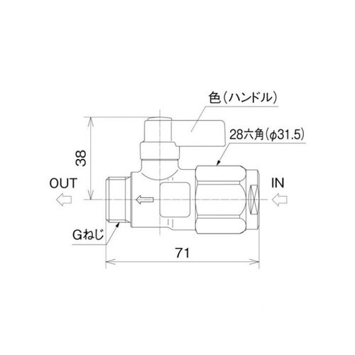 流量調整ボールバルブ