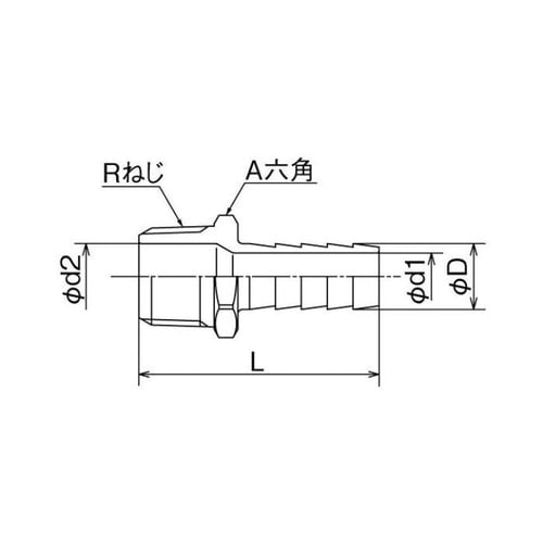 SFHN型 六角ホースニップル