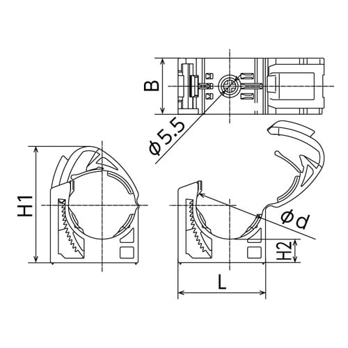 SDL5型 可変サドル
