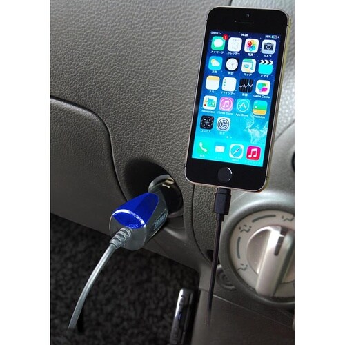 DC充電器2.4A LN BK−BL