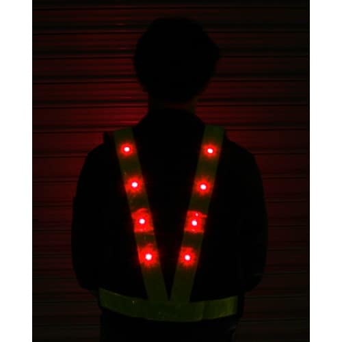 LED 安全反射ベスト 黄色