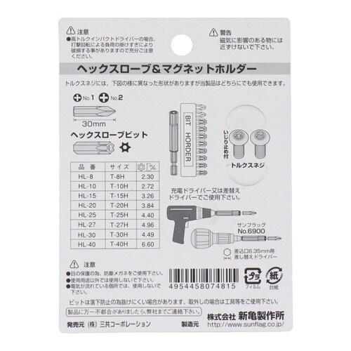 ヘックスローブビットSET