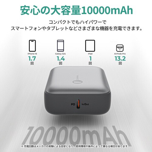 Spark Mini モバイルバッテリー グレー