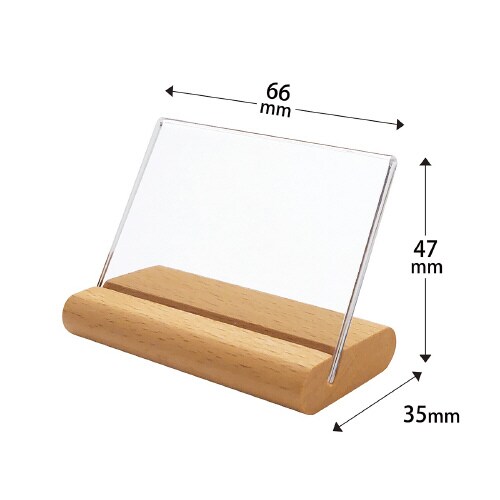 木製L型カード立て W65×H40mm