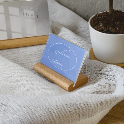 木製L型カード立て W65×H40mm