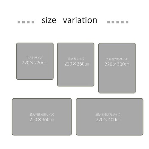 大判ドーク BR 220×400cm