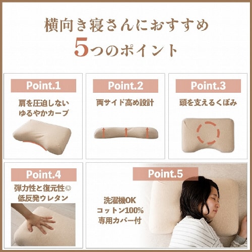 肩やすらぎ枕 − 35×54cm