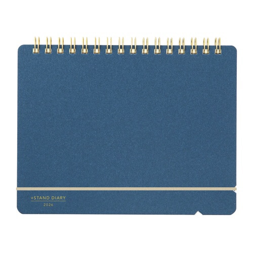 2026プラススタンドダイアリー B6変形判 紺