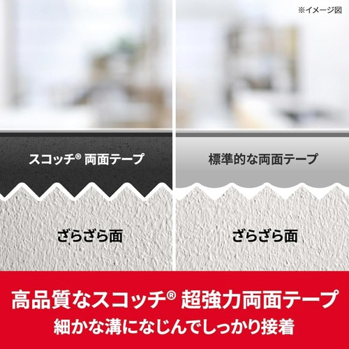 超強力なのにあとからはがせる両面テープ 粗面用1巻