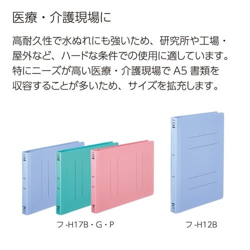 フラットファイル<PP> A5ヨコ 青 10冊
