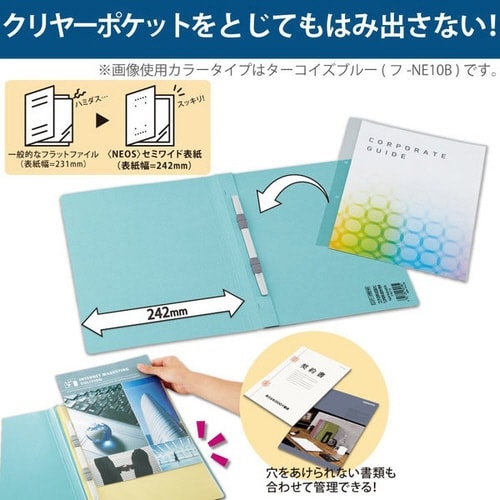 フラットファイル<NEOS>ワインレッド 1冊