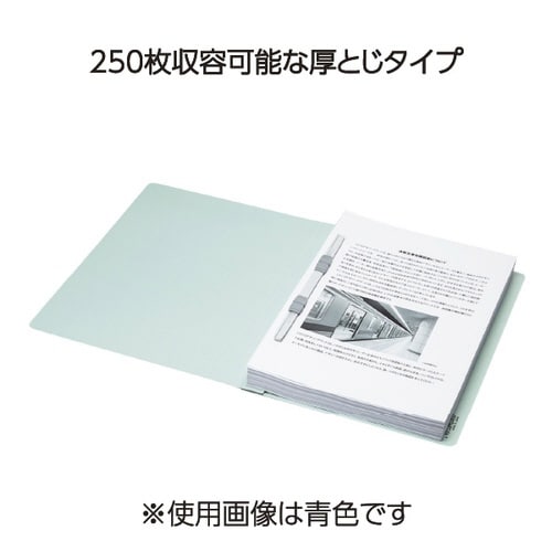 フラットファイルW<厚とじ> B5縦 青 10冊